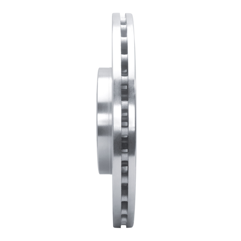 Subaru WRX Brake Rotor (1) - Front Right - R1 Concepts - Drilled & Slotted - Silver - `18-`25